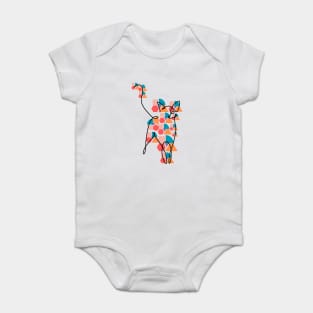 Geometric cat, basic shapes design Baby Bodysuit